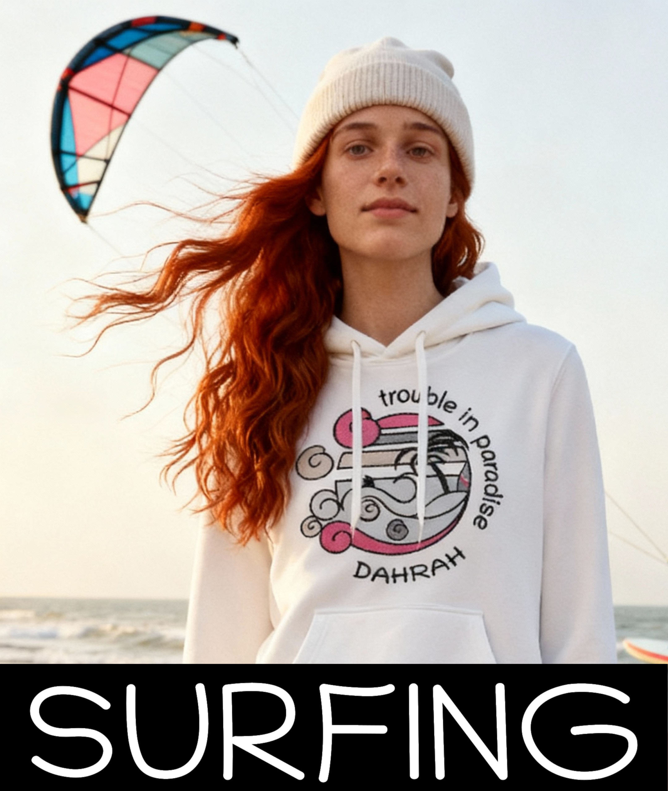 Felpe e magliette da surf creative con uno stile unico firmato Dahrah