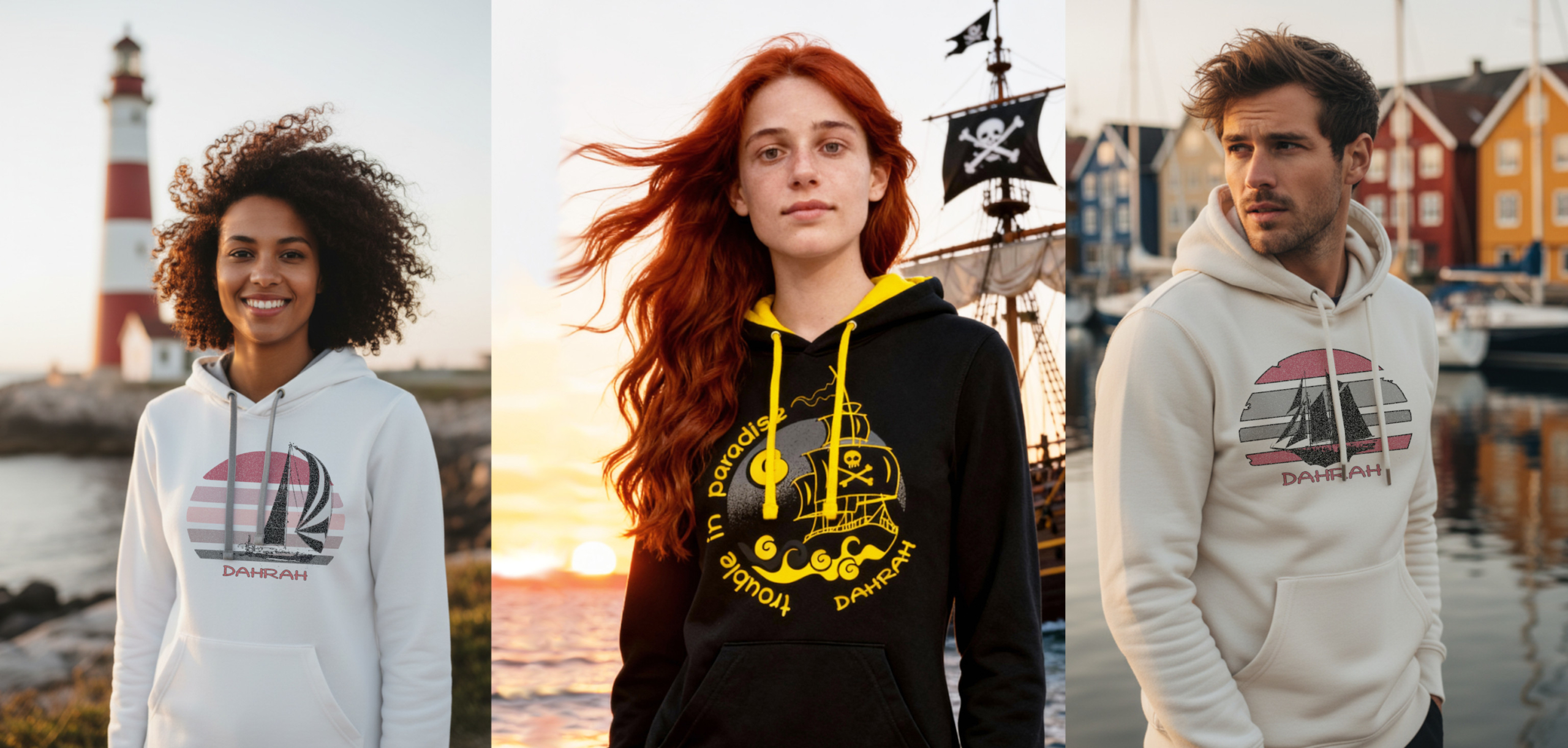 Dahrah Fashion is a brand of high quality organic sailing hoodies and t-shirts based in the Netherlands.